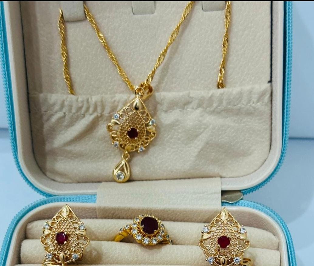 Hot Red jewellery set