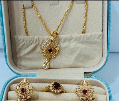 Hot Red jewellery set